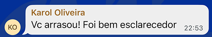 depoimento de aluna